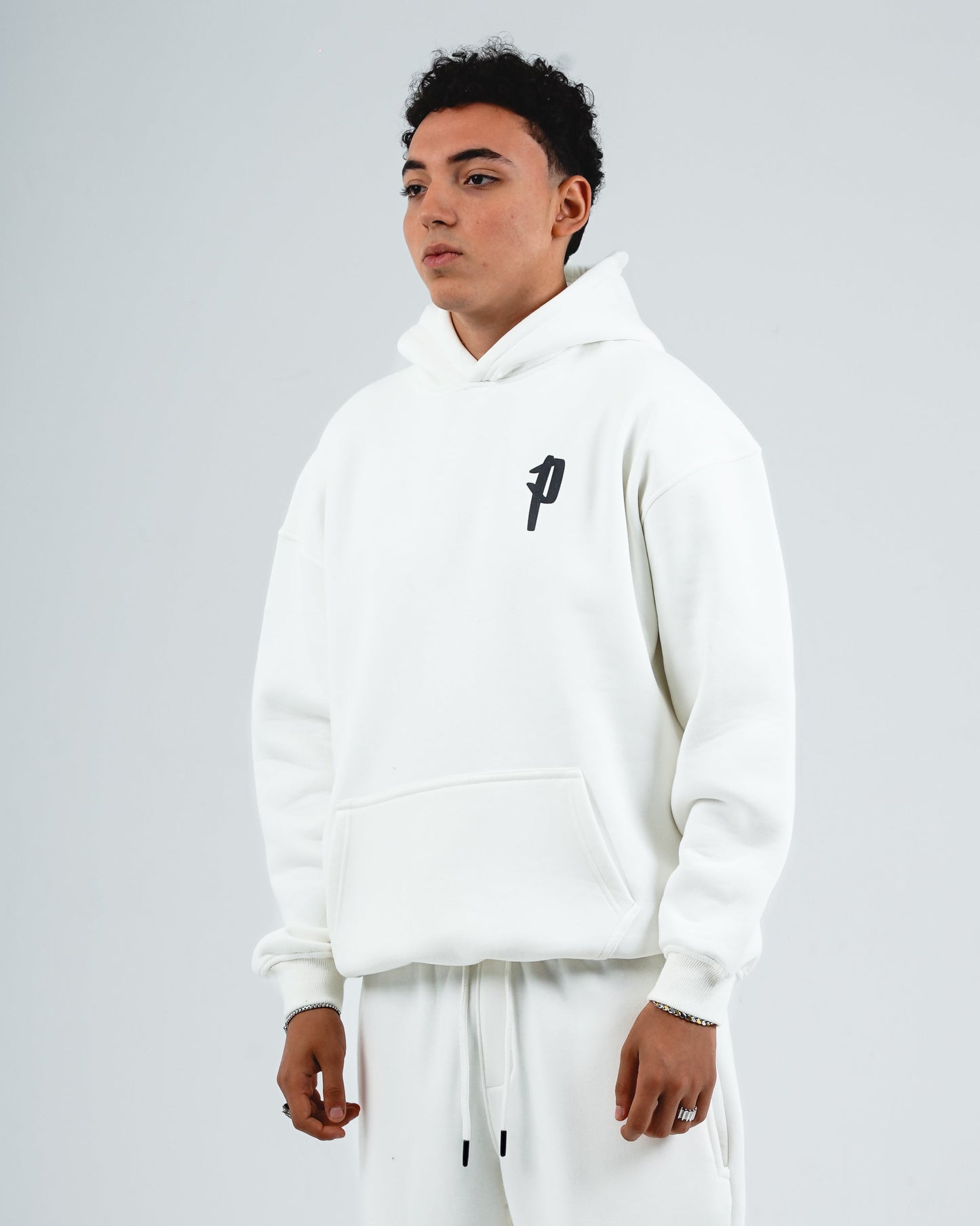 Signature white hoodie
