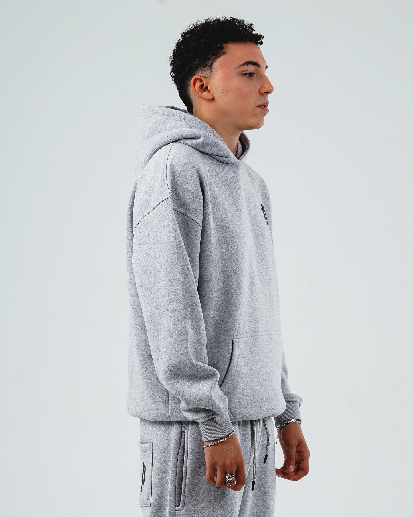 Signature light grey hoodie