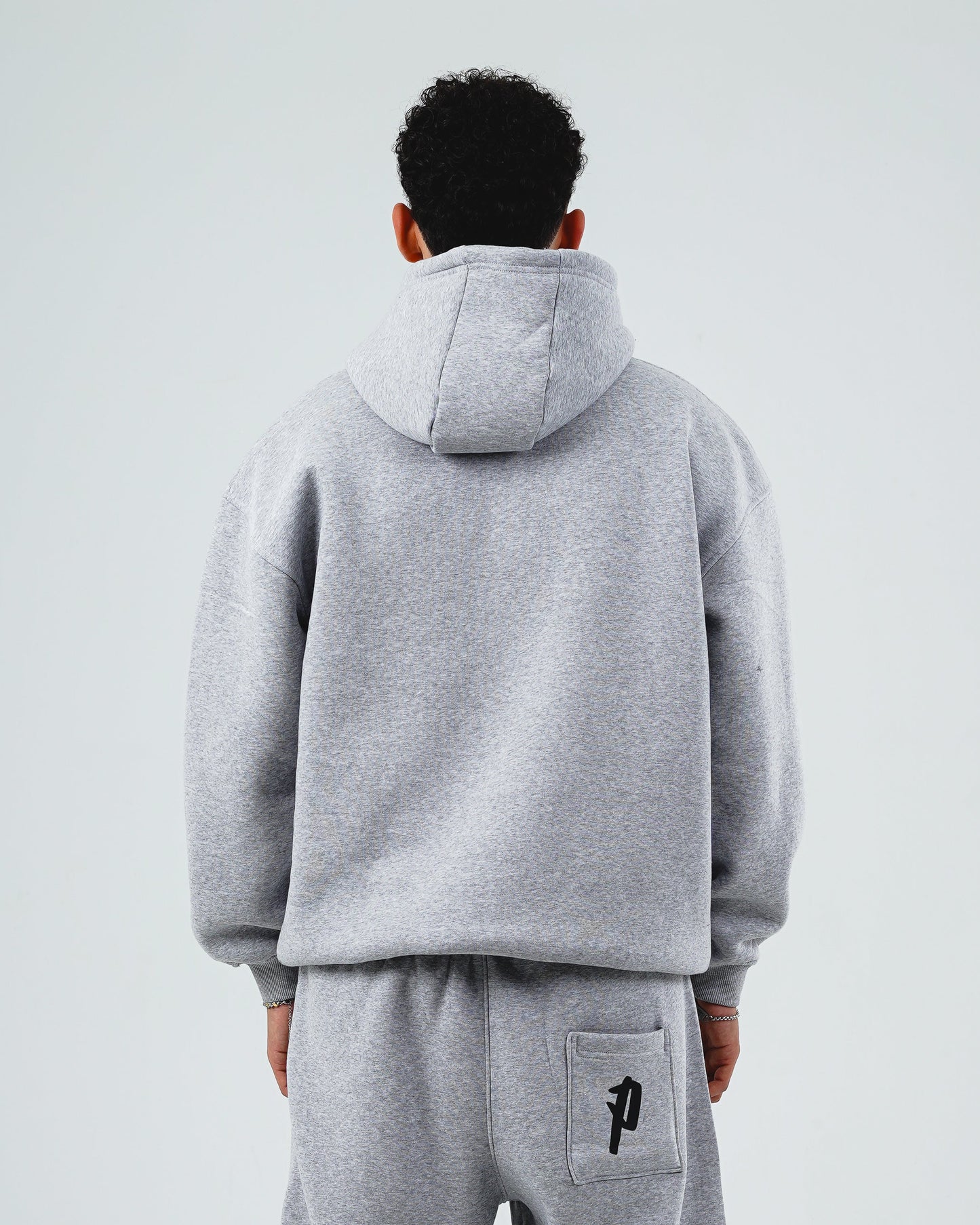 Signature light grey hoodie