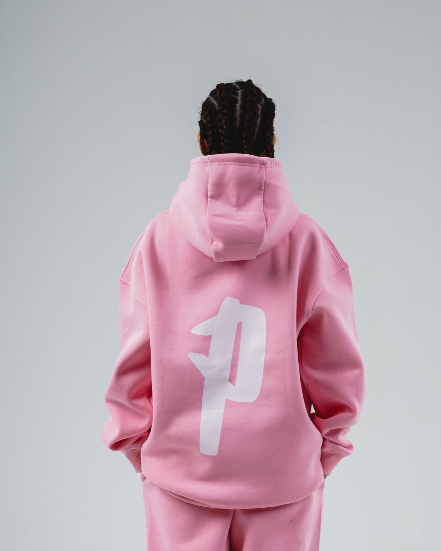 Signature baby pink hoodie