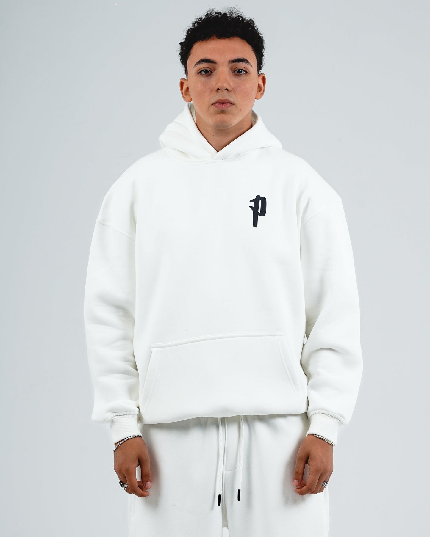 Signature white hoodie