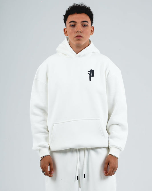 Signature white hoodie