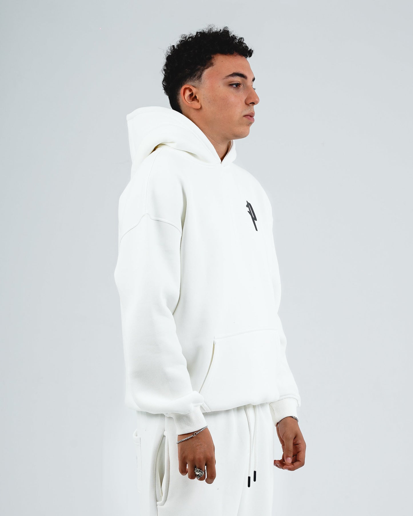 Signature white hoodie