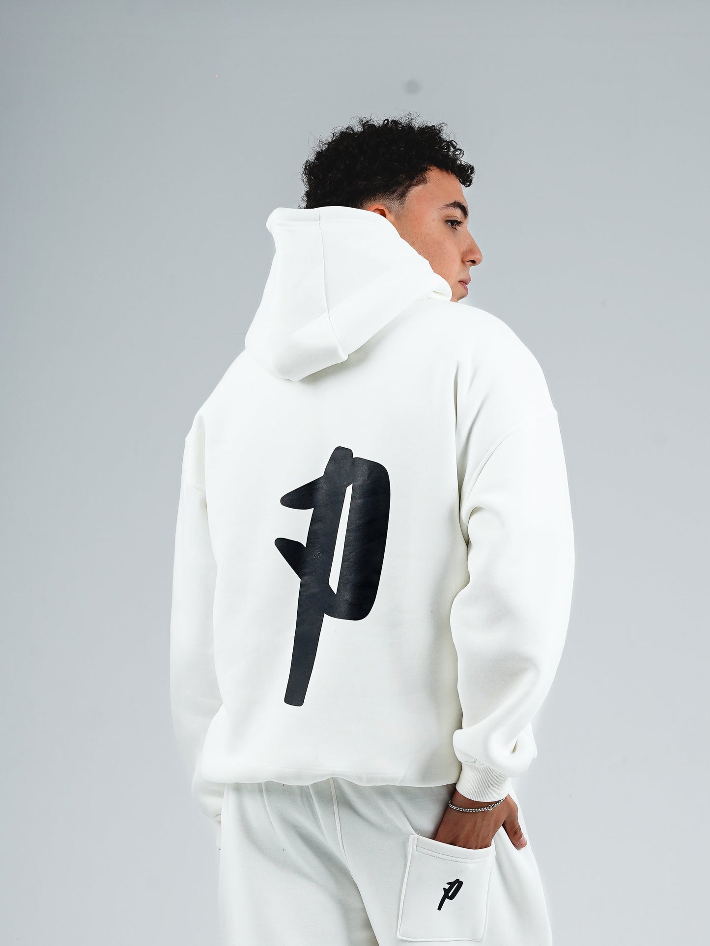Signature white hoodie