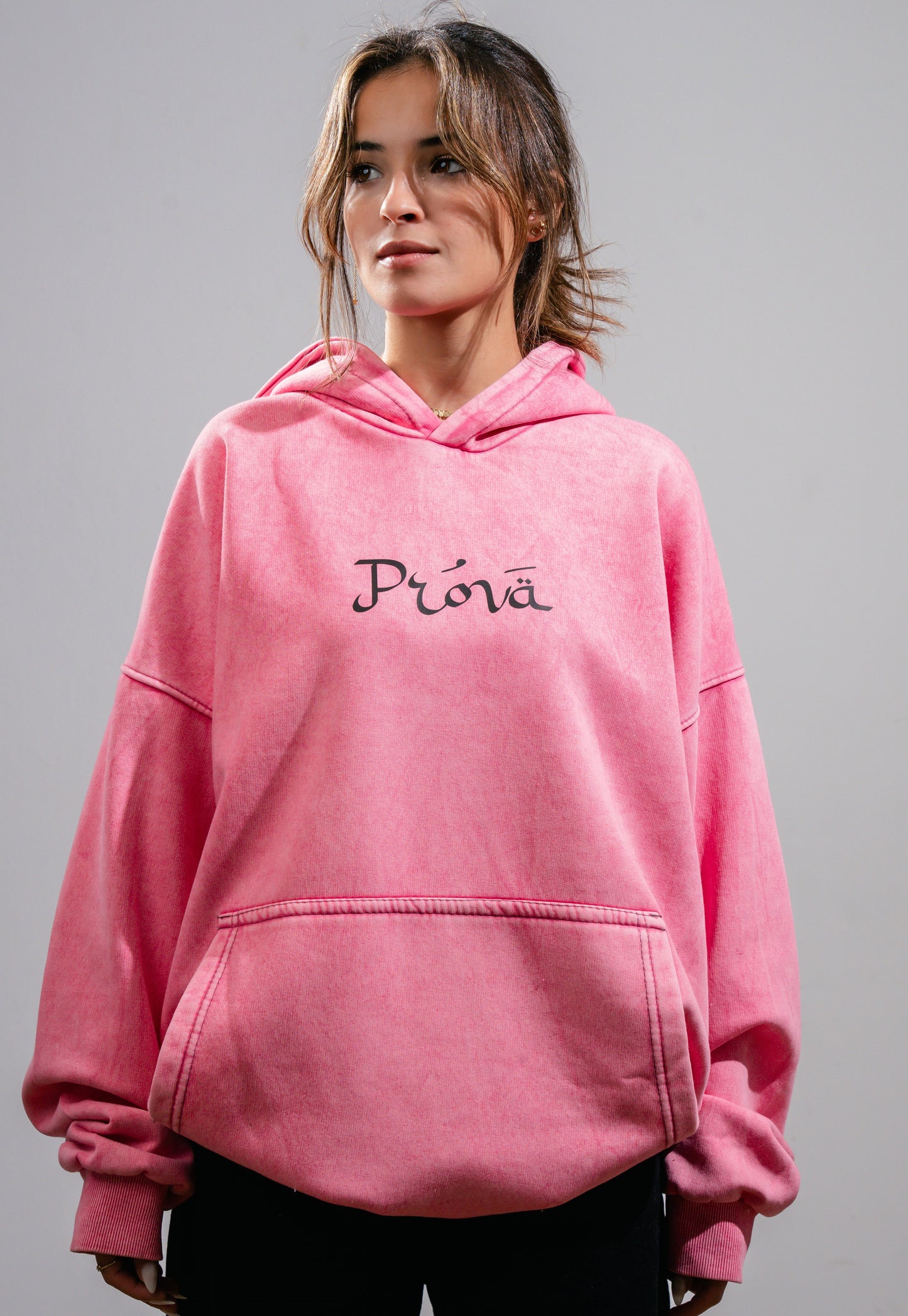 Basic Washed Babypink Hoodie