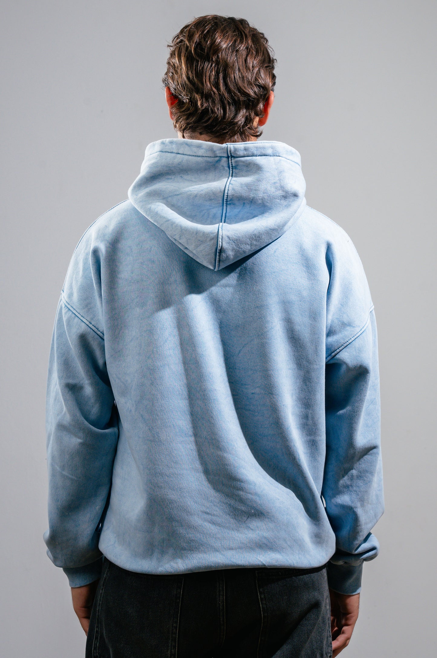 Basic Washed Babyblue Hoodie