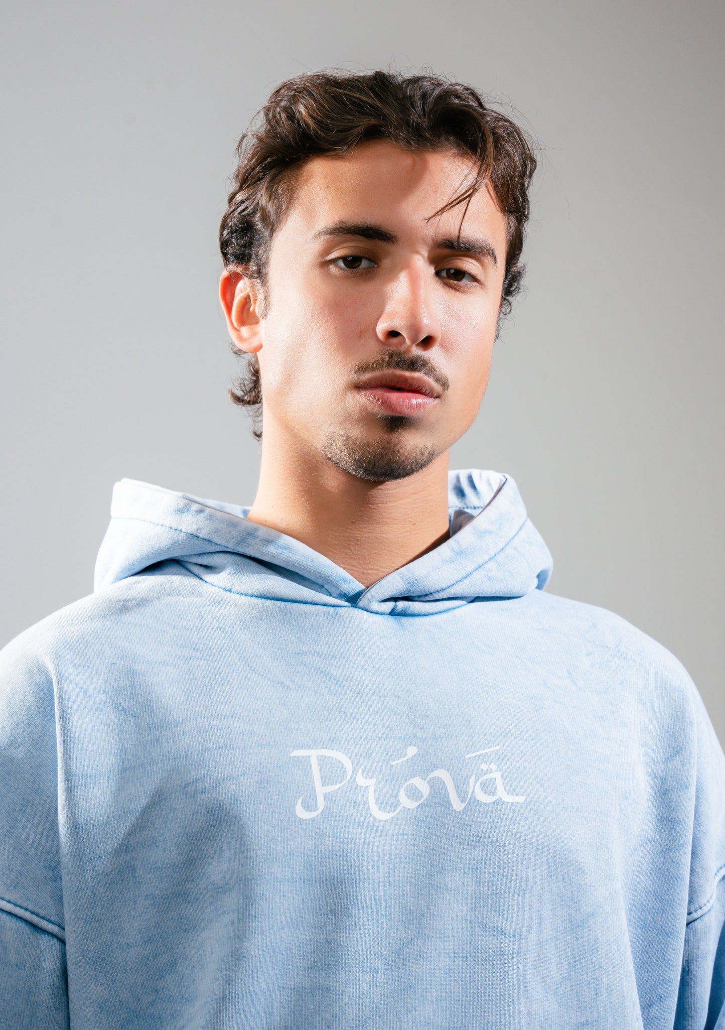 Basic Washed Babyblue Hoodie