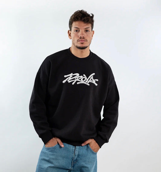 Distinct Black Crewneck