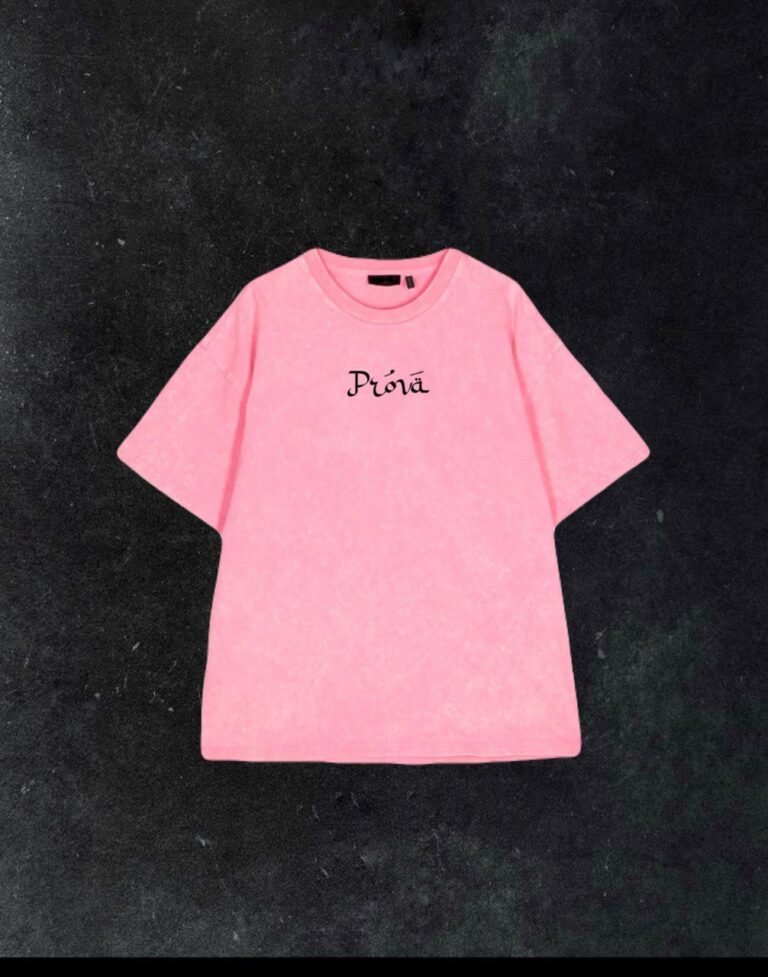 Basic pink washed t-shirt