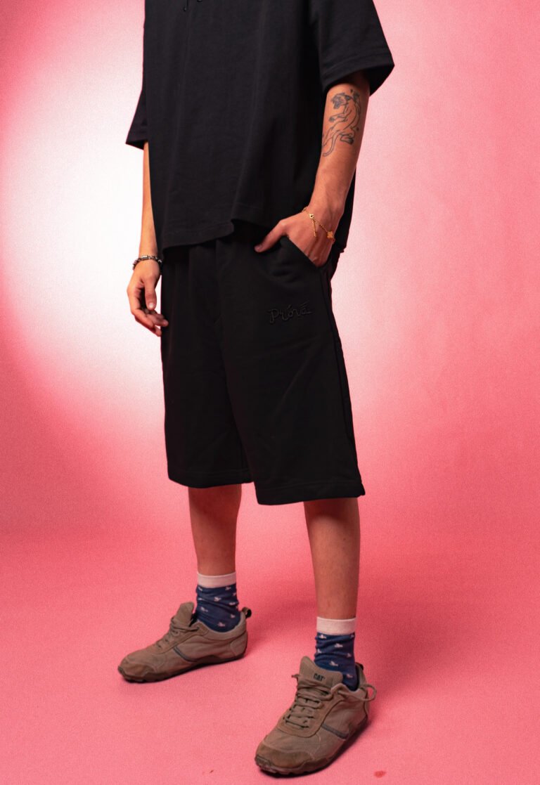 Embroidered p1 sweatshort