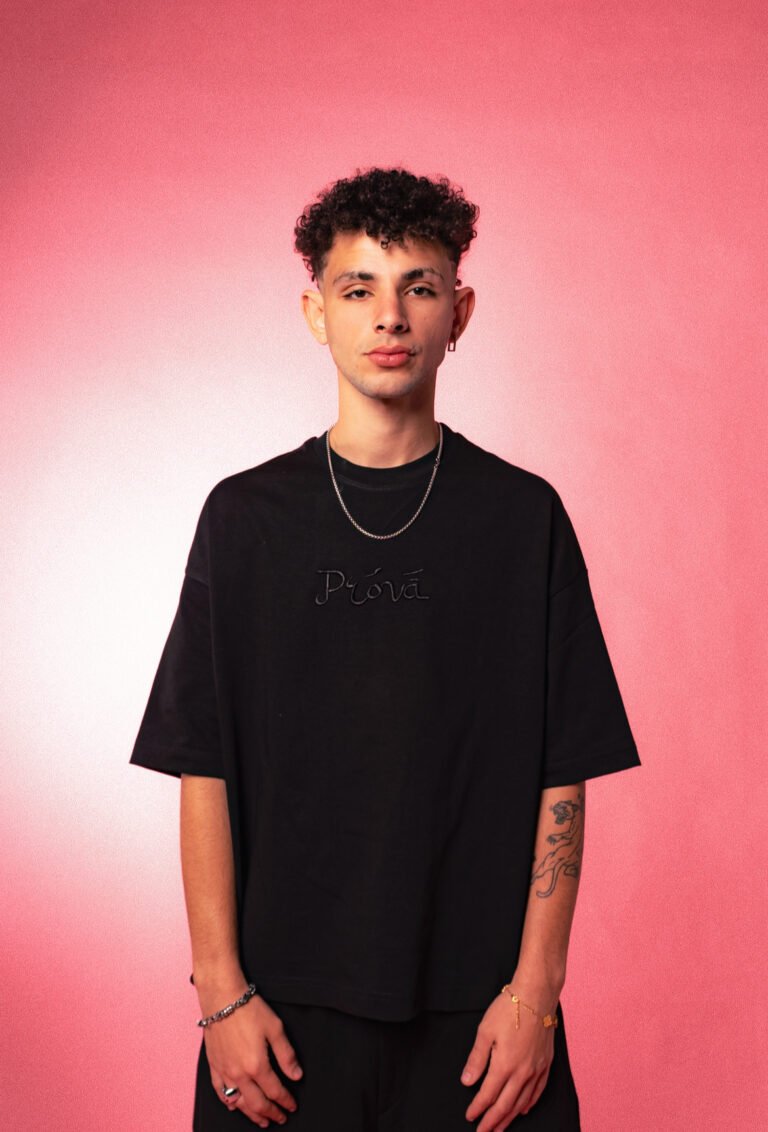 Embroidered p1 boxy t-shirt